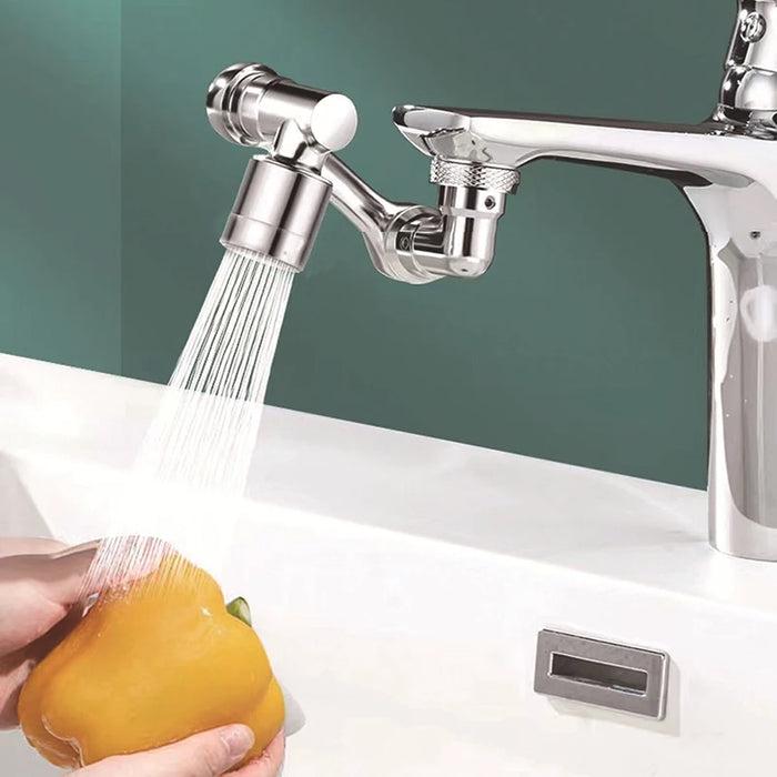 Giunto di prolunga del rubinetto del bagno della cucina ugello di spruzzo dell'abs adattatore dell'aeratore a 1080 gradi connettore universale del nastro dell'acqua regolabile