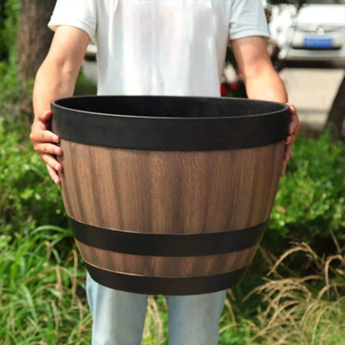 Vaso da fiori a secchiello fioriera retrò di grande capacità per la casa e il giardino