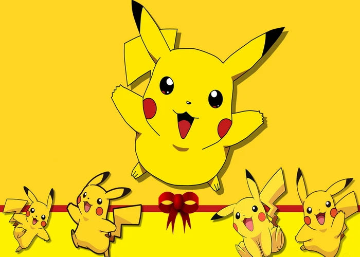 Happy Birthday Party Pokemon sfondo decorazione bambini Boy Baby Shower Pikachu Anime Photography Background Banner Vinyl Poster