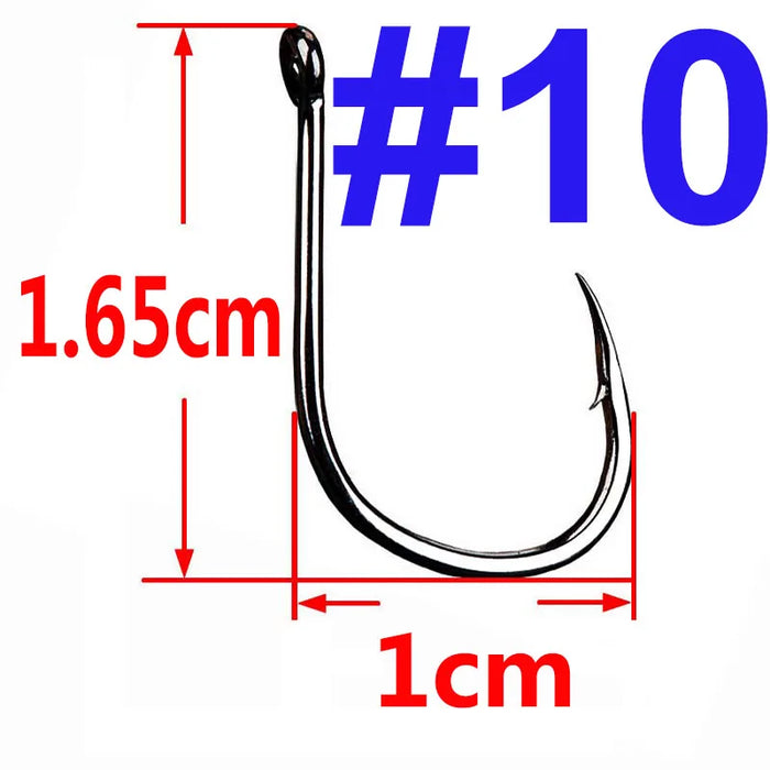 100/50/25 pz Iseama Carp Fishing Hook Offset Circle Hook Single Fly Fishing Jig Hook spinato sea Fishhook Tackle accessori