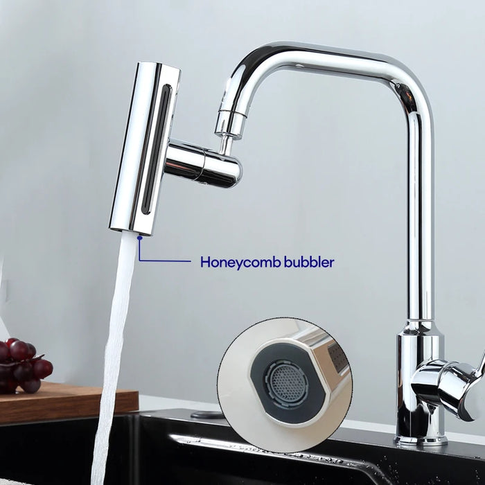 Lavello da cucina multifunzionale rubinetto a cascata Bubbler pressurizzato a prova di schizzi 4 modalità beccuccio per lavabo da bagno Extender Adapte