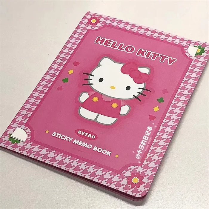 Kawaii Cartoon Hello Kitty Paste Sticky Note Mymelody Cinnamoroll Cute Kuromi Notebook studente scuola cancelleria per ufficio