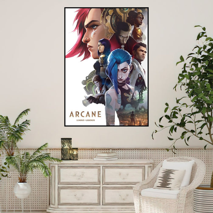 Arcane League of Legends Poster stampe Wall Sticker pittura camera da letto soggiorno decorazione ufficio casa autoadesivo