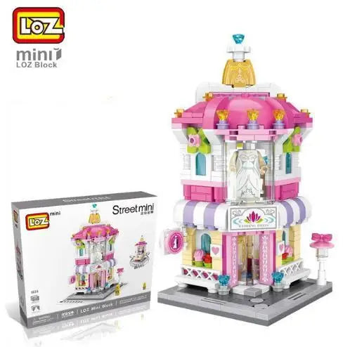 LOZ Building Blocks City View Scene caffetteria negozio al dettaglio architettura modello assemblaggio giocattolo regalo di natale per bambini adulto