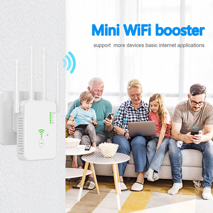 1200Mbps Wireless WiFi Repeater Wifi Signal Booster Dual-Band 2.4G 5G WiFi Extender 802.11ac Gigabit WiFi amplificatore WPS Router