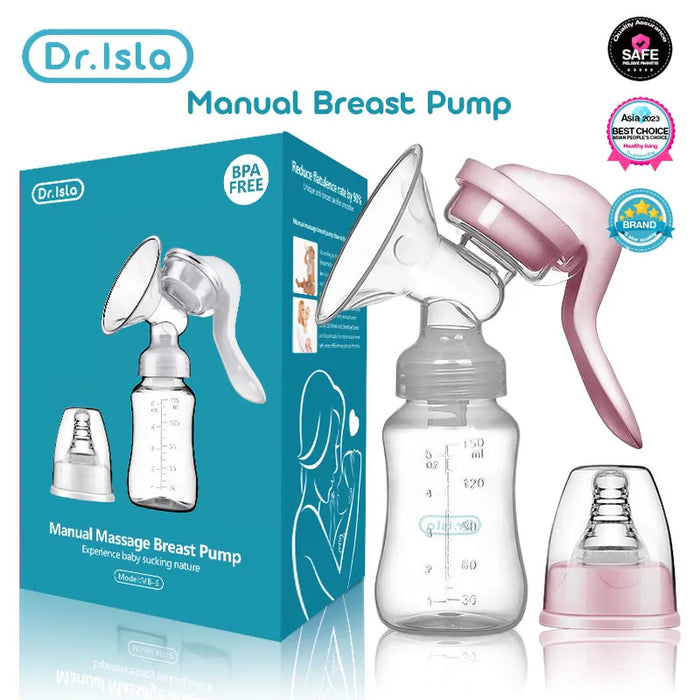 Dr.isla tiralatte capezzolo del bambino aspirazione manuale pompa del latte alimentazione seni pompe bottiglia di latte succhiare forniture post-partum BPA Free