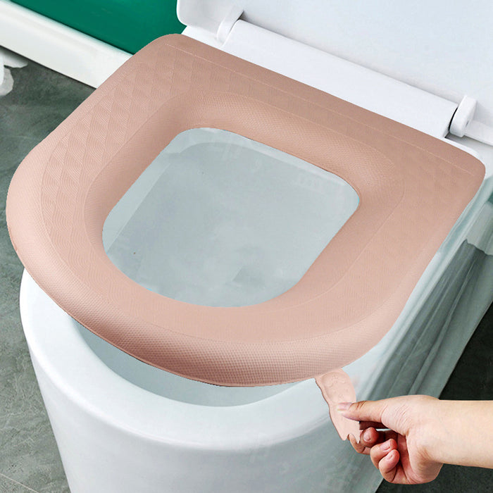 Coprisedile per wc lavabile adesivo impermeabile coperchio per wc in schiuma copri tazza per wc in Silicone portatile accessori per il bagno