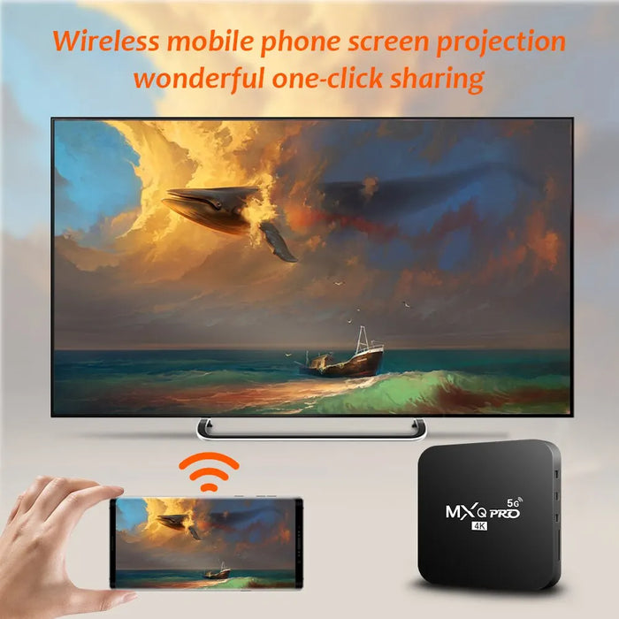 Nuovo Smart TV Box MXQ-PRO 4K HD Android 10.0 Smart TV Box 2.4/5G Dual-WIFI 3D Video Media Player Home Theater TV Set-top Box