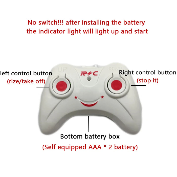 Mini RC Drone ricaricabile a distanza sicuro resistente alla caduta RC elicotteri Drone giocattoli per bambini