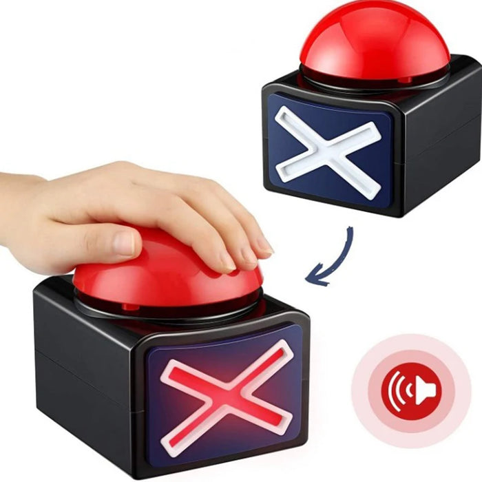 2023 nuovo pulsante di allarme Buzzer di risposta al gioco con luce sonora Trivia Quiz Got Talent Buzzer