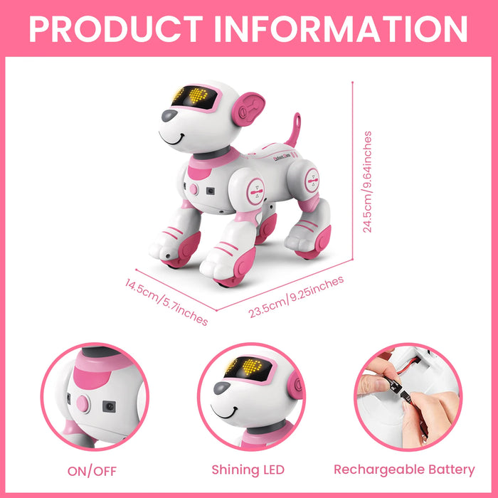 Telecomando Robot Dog programmabile Smart Interactive Stunt Robot Dog con funzione Touch canto danza Walking Smart Toy