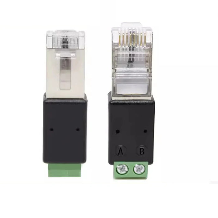 RJ45 a 2pin 4pin terminale Rs485 adattatore di rete connettore RJ45 RJ45 maschio a 485 connettore Splitter per CCTV DVR