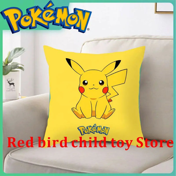 45X45 CM Pokémon Pikachu Eevee Anime Breve Peluche Simpatico Cartone Animato Federa Divano di Casa Ufficio Cuscino Cuscino Fodere Per Cuscini All'ingrosso