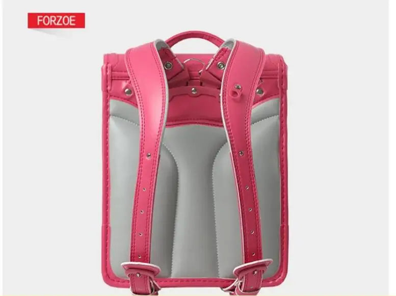 Zaino per studenti delle scuole elementari del giappone protezione della colonna vertebrale zaino per spalle per bambini 3-6 gradi borsa da scuola in pelle PU per ragazze