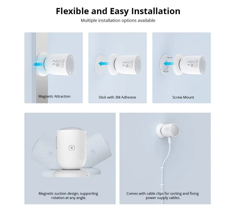 SONOFF SNZB-06P Zigbee sensore di presenza umana 5.8GHz Radar a microonde Smart Home Zigbee 3.0 bisogno Hub Zigbee tramite eWelink Alexa