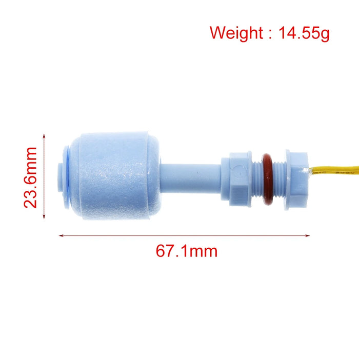 Interruttore a galleggiante orizzontale del sensore del livello dell'acqua del liquido TZT 52mm PP verso il basso per Arduino