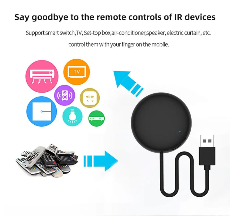 Tuya WiFi Smart IR Remote Control Smart Life APP sostituisci TV DVD AUD AC Remote funziona con Alexa Google Home