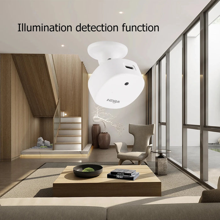 ZigBee/WiFi MmWave sensore di presenza umana movimento Radar rilevamento del movimento del corpo con illuminamento Tuya Smart Life Home Assistant