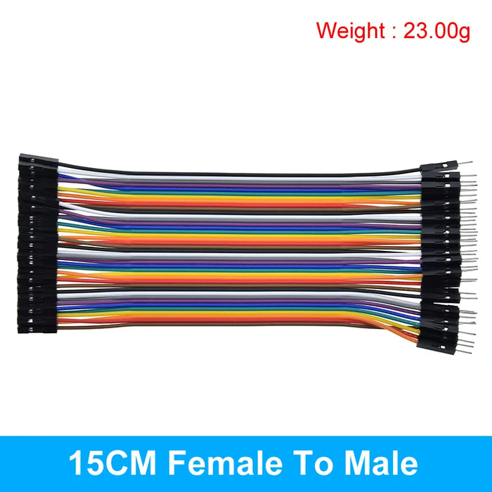 TZT Dupont Linea 10CM 20CM 30CM 40Pin Maschio a Maschio + Maschio a Femmina e Femmina a Femmina Jumper Wire Dupont Cavo per Arduino