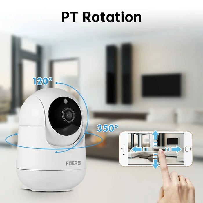 Fuers 5MP WiFi Camera Tuya Smart Home Indoor Wireless IP telecamera di sorveglianza AI rileva monitoraggio automatico sicurezza Baby Monitor