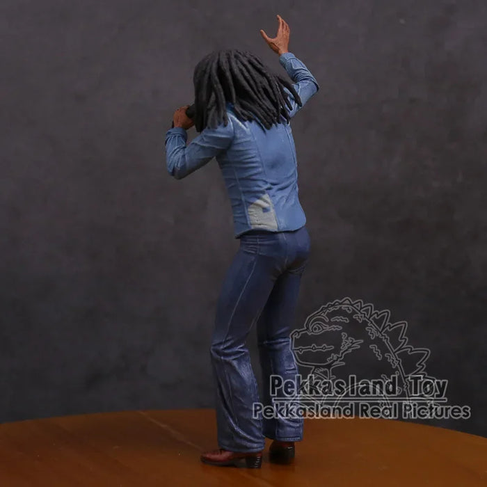 Bob Marley Music Legends Giamaica Cantante e microfono Action PVC Figure Modello da collezione Giocattolo 18 cm