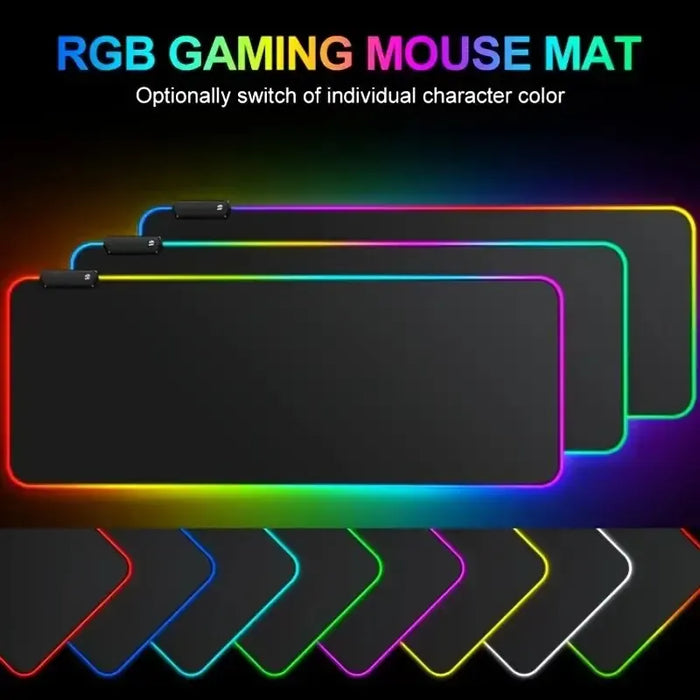 1 Pcs Large Gaming Mouse Pad modalità di illuminazione Touch Control tappetino per tastiera per Computer morbido esteso Base in gomma antiscivolo