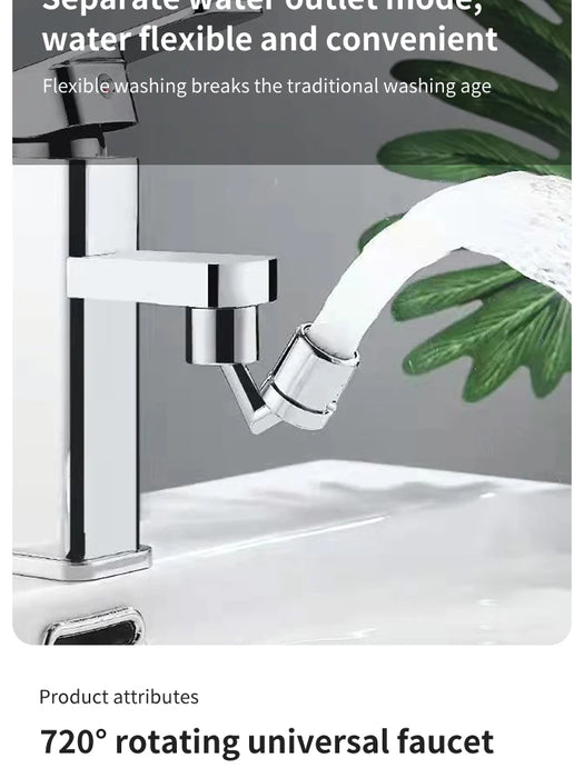 Rubinetto rotante a 720 gradi Bubbler Single Mode adattatore per estensione del rubinetto universale cucina bagno ugello per rubinetto a prova di schizzi