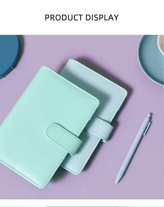 A6 Budget legers Planner 6 fori 8 buste con cerniera 2 adesivi in un portafoglio per NoteBook per risparmiare denaro Organizer sistema di cassa