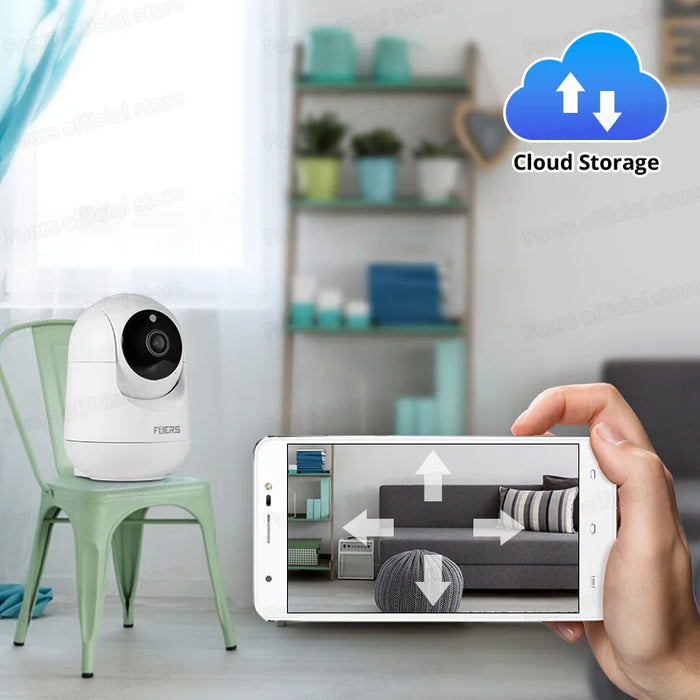 Fuers 5MP WiFi Camera Tuya Smart Home Indoor Wireless IP telecamera di sorveglianza AI rileva monitoraggio automatico sicurezza Baby Monitor