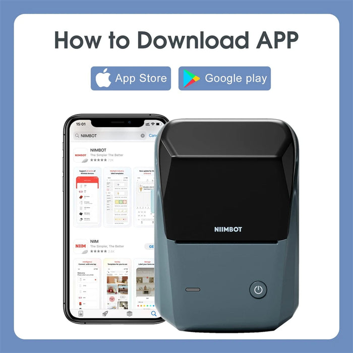 Niimbot B1 Mini stampante termica portatile autoadesivo etichettatrice stampante tascabile etichettatrice Bluetooth Niimbot B1