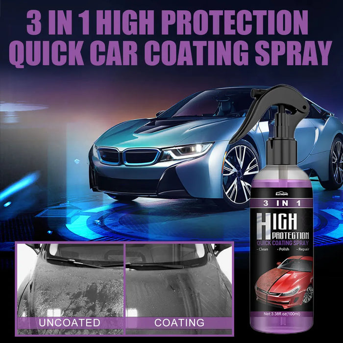 3 in 1 rivestimento ceramico rapido ad alta protezione Nano Spray rivestimento per auto Spray per lucidatura a cera plastica Refresh riparazione rapida e Fine dei graffi