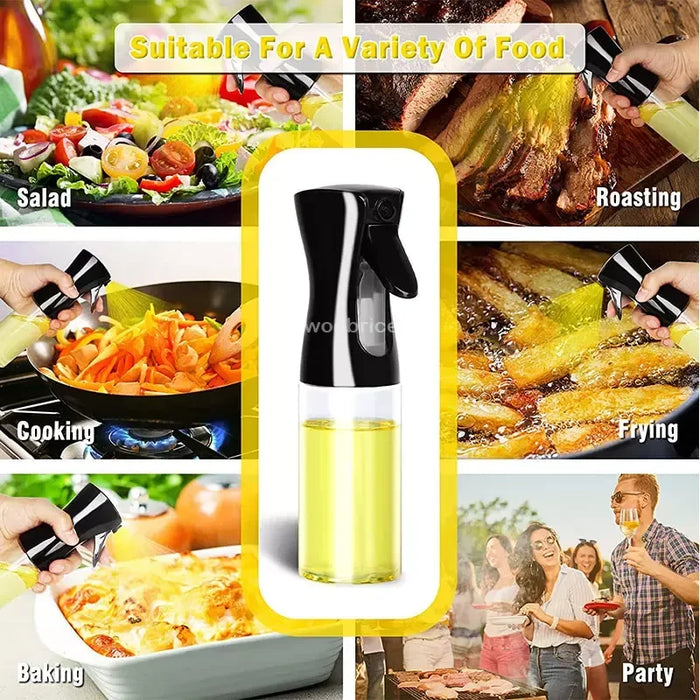 Flacone Spray per olio da 200/300ml BBQ Cooking spruzzatore per olio d'oliva cucina Spray per olio da forno bottiglia vuota Dispenser per olio per bottiglia di aceto