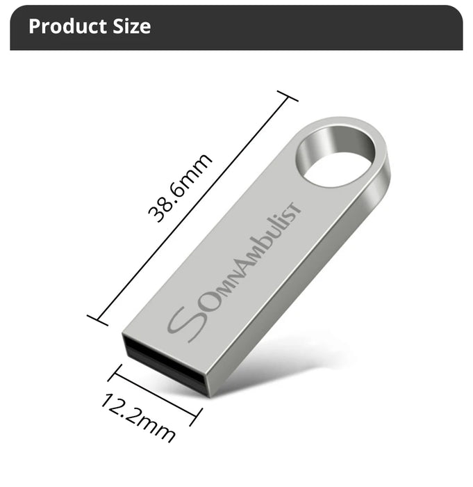 SomnAmbulist Pen Drive 32GB 64GB 128GB USB2.0 ad alta velocità per PC Mobile Mini Pen Drive 16GB 32GB USB Flash Drive 64GB 8GB 4GB