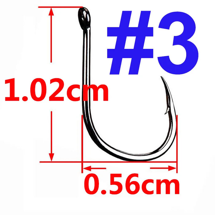 100/50/25 pz Iseama Carp Fishing Hook Offset Circle Hook Single Fly Fishing Jig Hook spinato sea Fishhook Tackle accessori