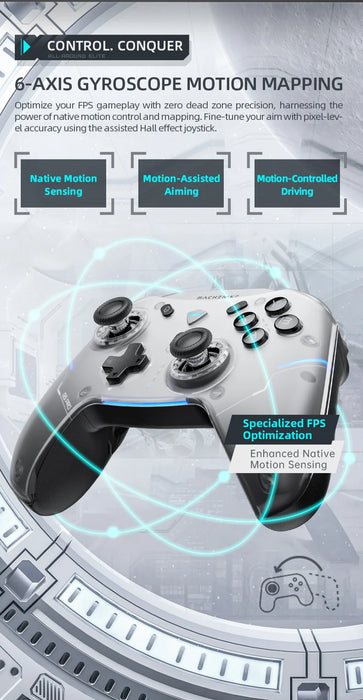 Gamepad Controller di gioco Wireless Machenike G5 Pro Elite Hall Trigger Joystick Mecha-pulsanti tattili per Switch PC Android IOS