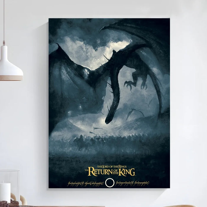 L-Lords of the R-Rings Poster Art arte autoadesiva piccolo Poster Poster di qualità HD Wall Art Painting Study decorazione della parete