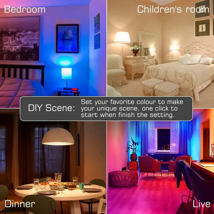 Tuya Smart Bulb E27 APP Control Bluetooth dimmerabile lampadina a LED lampada RGB 85-265V decorazione camera da letto illuminazione per feste Smart Life