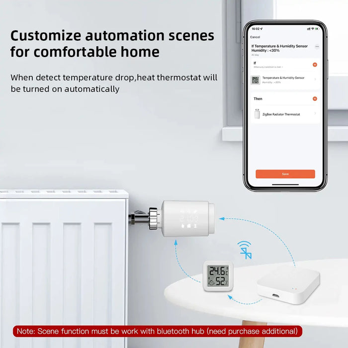 Il più nuovo sensore di umidità della temperatura Tuya Bluetooth termometro LCD Mini igrometro elettrico intelligente APP telecomando casa