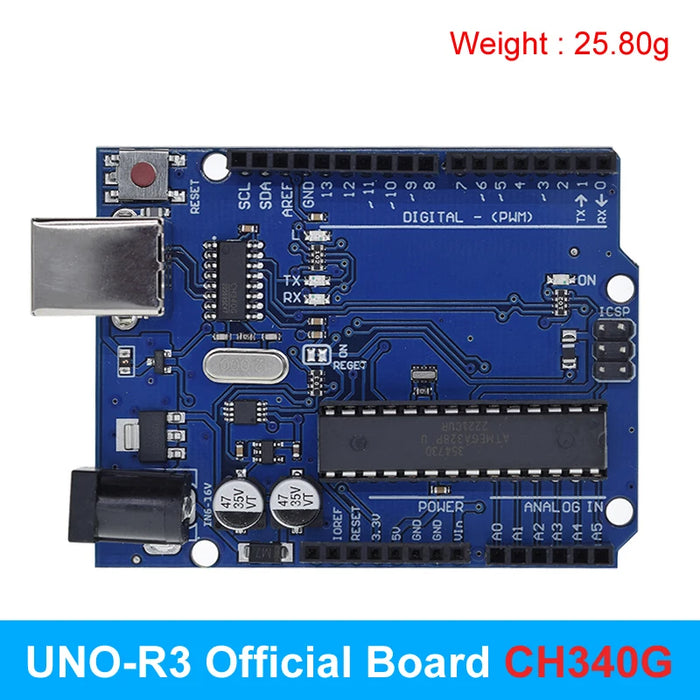 Intelligente Elettronica Scheda di Sviluppo ONU R3 MEGA328P ATMEGA16U2 Senza Cavo USB per arduino Diy Starter Kit