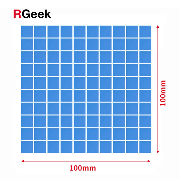 RGEEK nuovo 6.0 W/mK conduttivo GPU CPU dissipatore di calore raffreddamento Pad in Silicone 100mm * 100mm * 1mm Pad termico di alta qualità