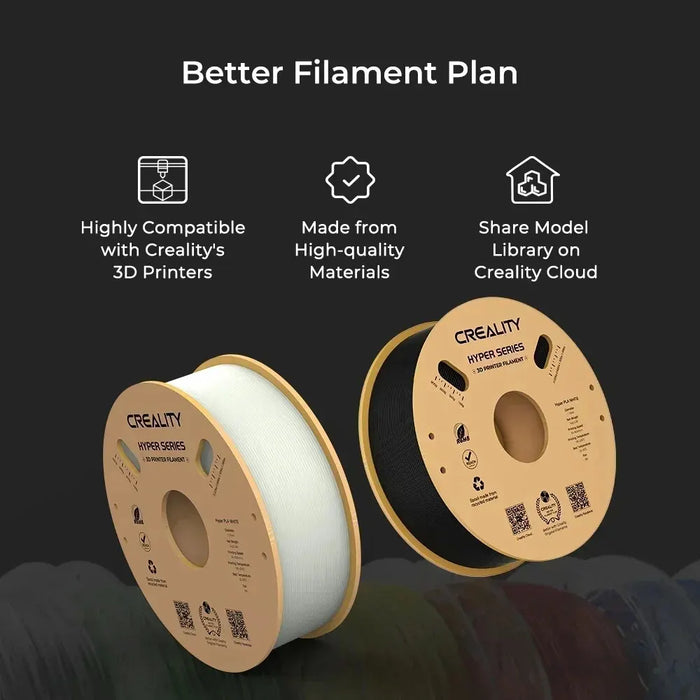 Filamento PLA CREALITY Hyper Series 1.75mm migliore fluidità raffreddamento più rapido alta precisione per stampanti FDM