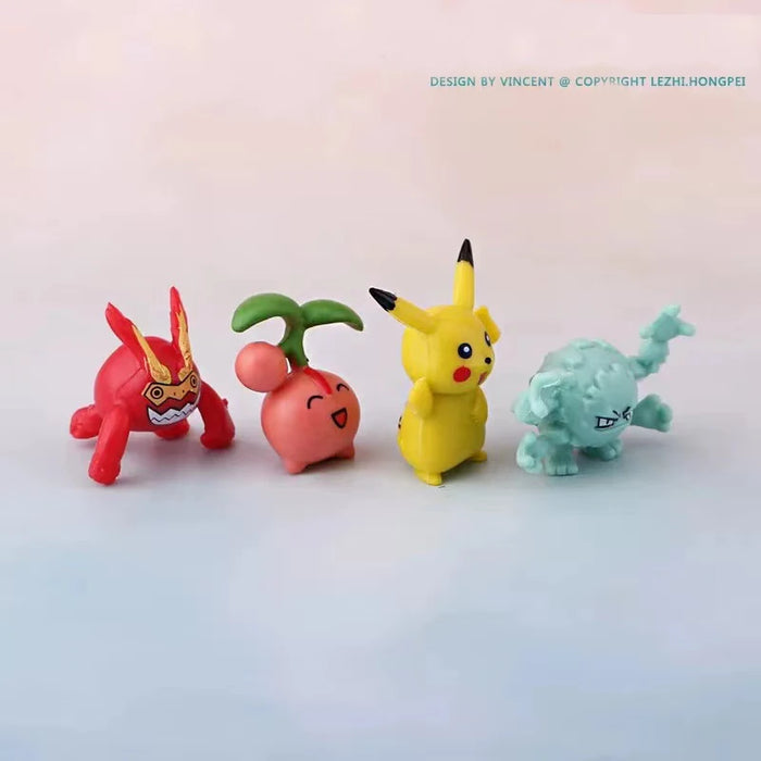 144-24 pz Pokemon Action Figure 2-3CM non ripetere Mini Figure modello giocattolo Pikachu Anime bambini raccolgono bambole regali di compleanno