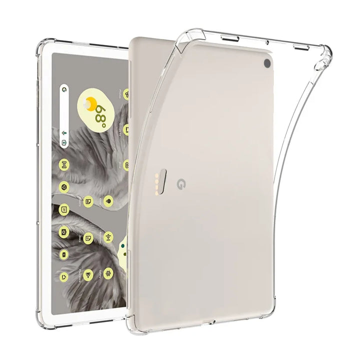 Per Google Pixel Tablet Case 2023 Air-bags trasparente Silicone morbido TPU protezione antiurto Capa Fundas Shell Skin