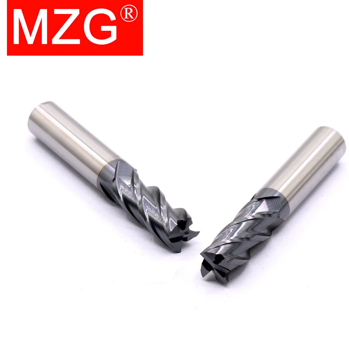 MZG 4 flauto HRC50 taglio 4mm 5mm 6mm 8mm 12mm utensile in metallo duro fresa Cnc per metallo acciaio al tungsteno CNC Maching End mill