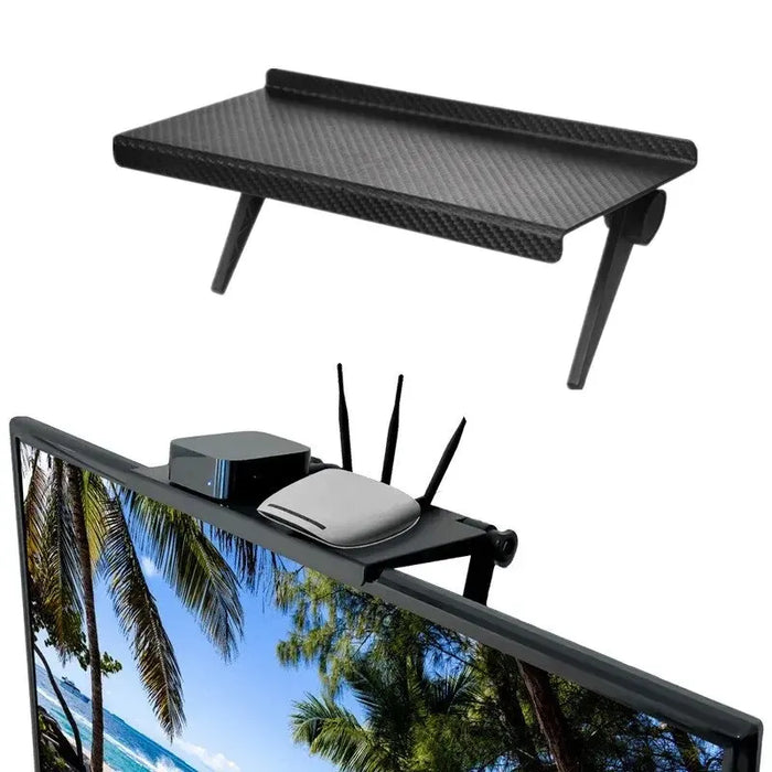 1PC vendita calda Computer e TV Screen Storage Rack Router Wireless Set-top Box Rack nessuna staffa di archiviazione perforata strumento Divine