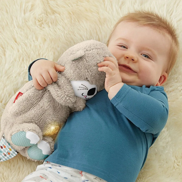 Baby Breath Baby Bear lenisce la lontra peluche bambola giocattolo bambino musica lenitiva sonno compagno suono e luce bambola giocattolo regali