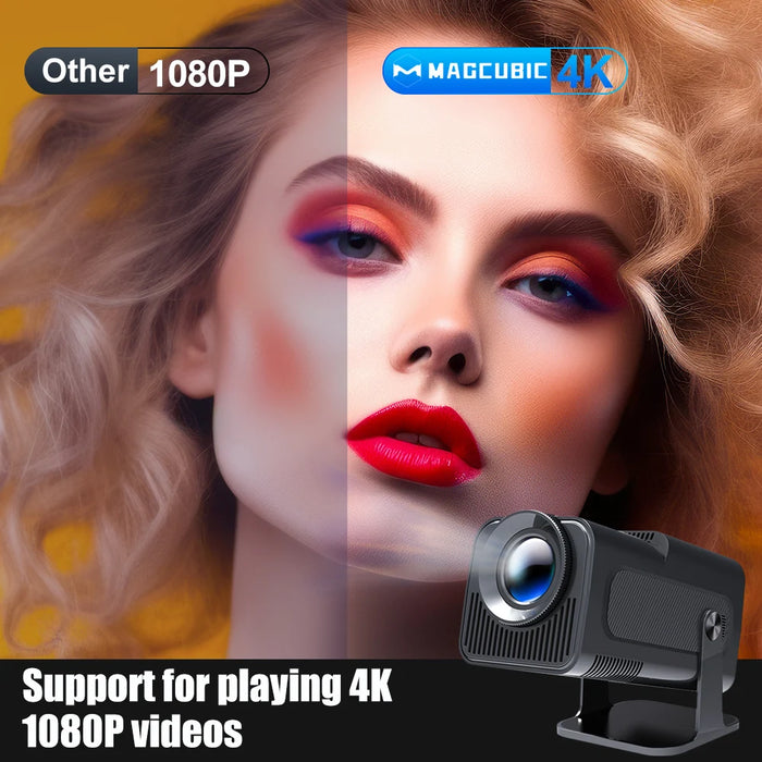 Magcubic Android 11 390ANSI HY320 Proiettore 4K Nativo 1080P Dual Wifi6 BT5.0 Cinema Proiettore portatile esterno Aggiornato HY300