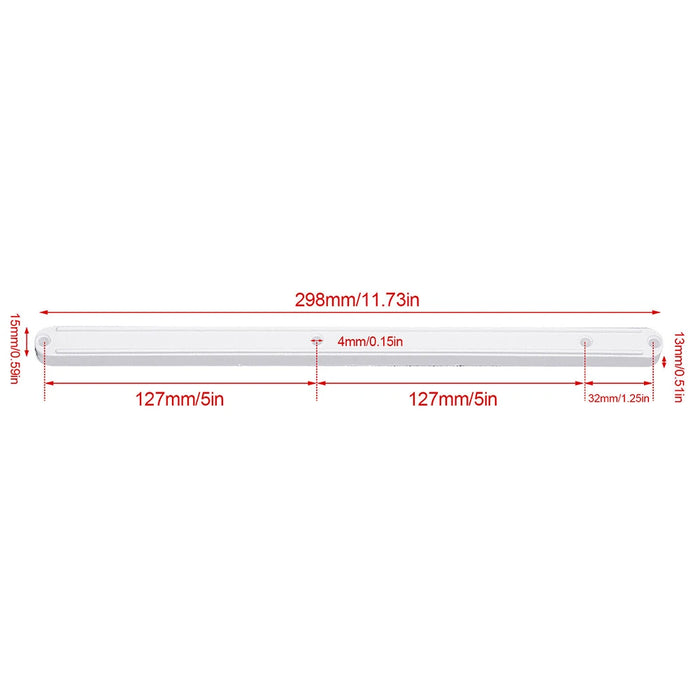 10 pezzi Draw Rail guide per cassetti in plastica 180/235/298mm Draw runner sostituzione Draw Rail guide per cassetti in plastica Hardware per la casa