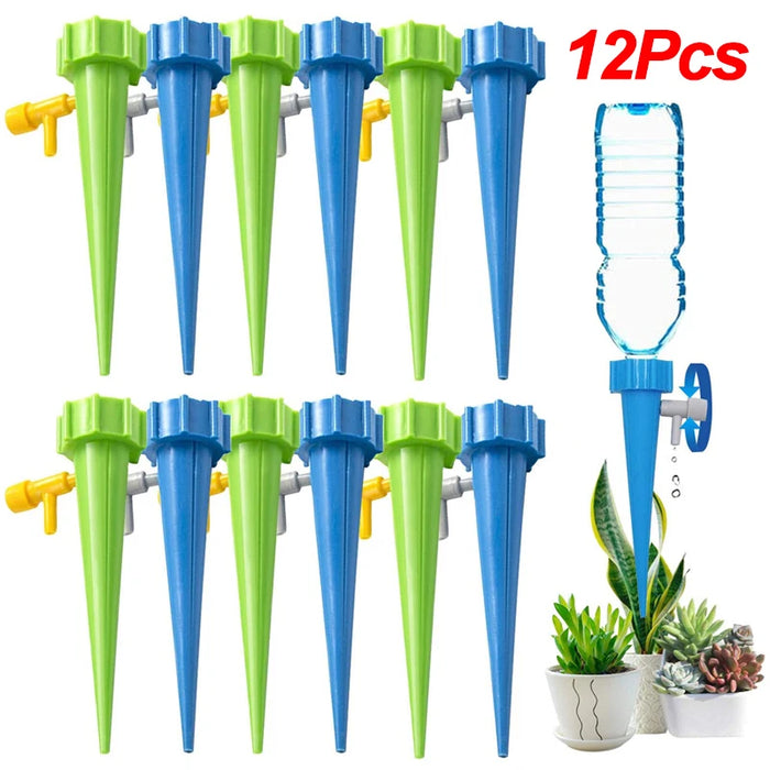 Sistema di irrigazione a goccia automatico Spike autoirrigante per piante da fiore dispositivo di gocciolatore automatico regolabile per giardino in serra