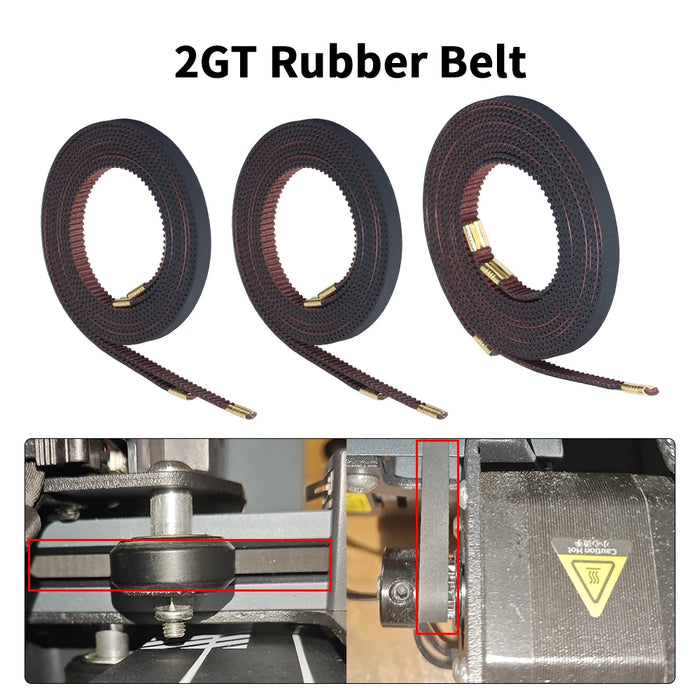 Per Neptune 4/Pro/Plus/Max X + Y Axis cinghia dentata aperta in gomma larghezza 6mm cinghie in fibra aramidica di gomma per stampante 3D ELEGOO